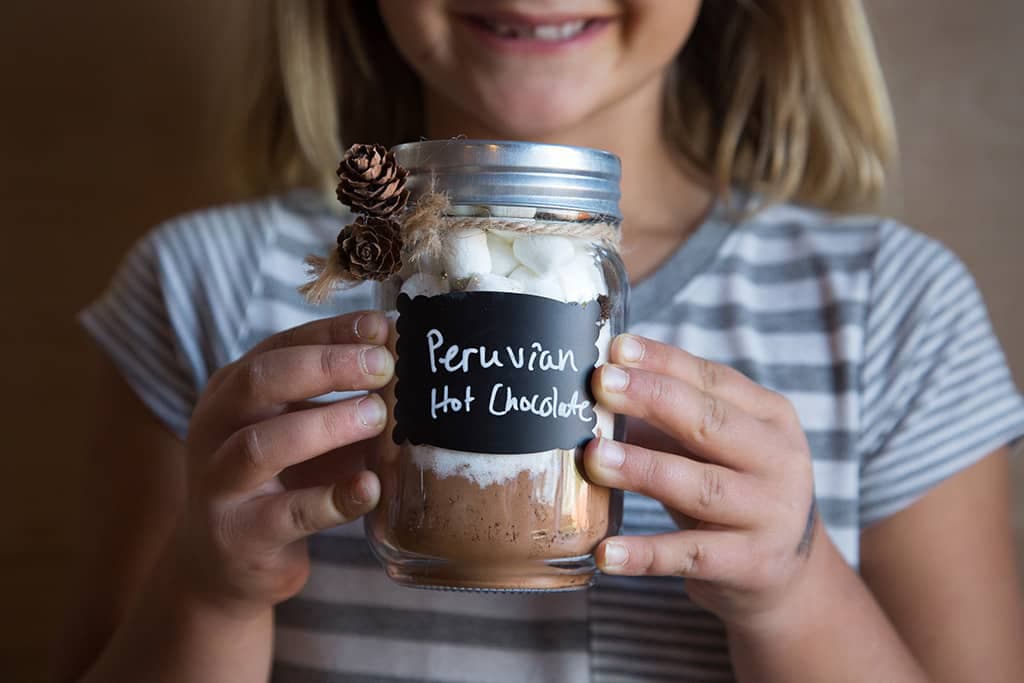 Hot chocolate jar craft