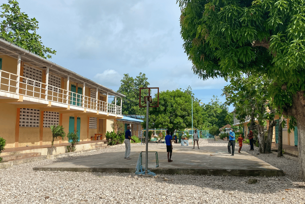 Earthquake-proofed school in Haiti