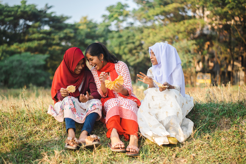 Tisha participated in a staged wedding photoshoot to raise awareness about child marriage