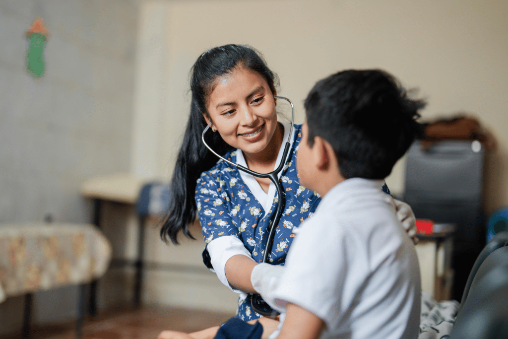 Marjorie serves as a Health Specialist at her local Compassion centre