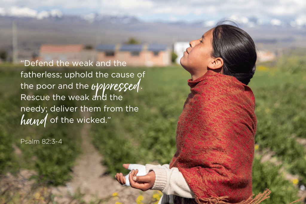 Maya praying outdoors, Bolivia